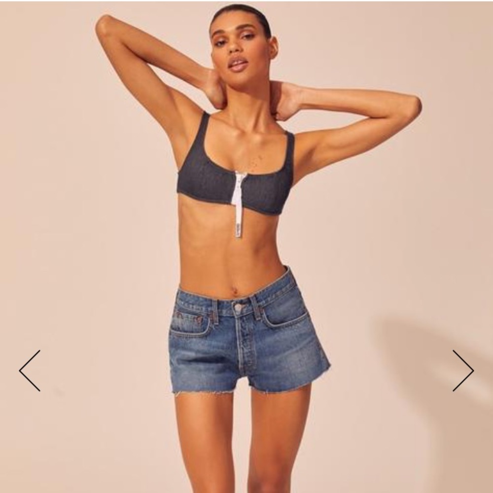 Solid & Striped Denim Shorts